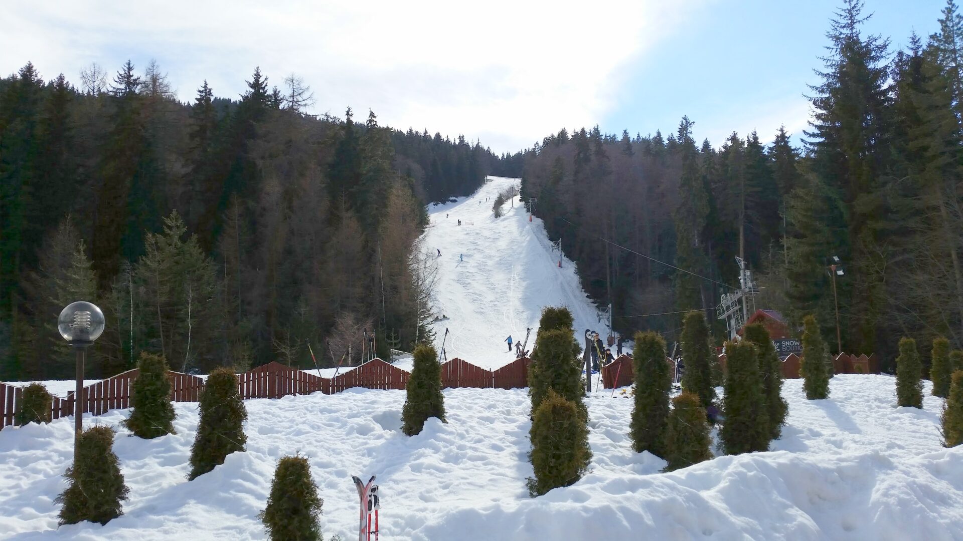 The Ski Slope infront of Yastrebets hotel and SPA, Borovets, Bulgaria