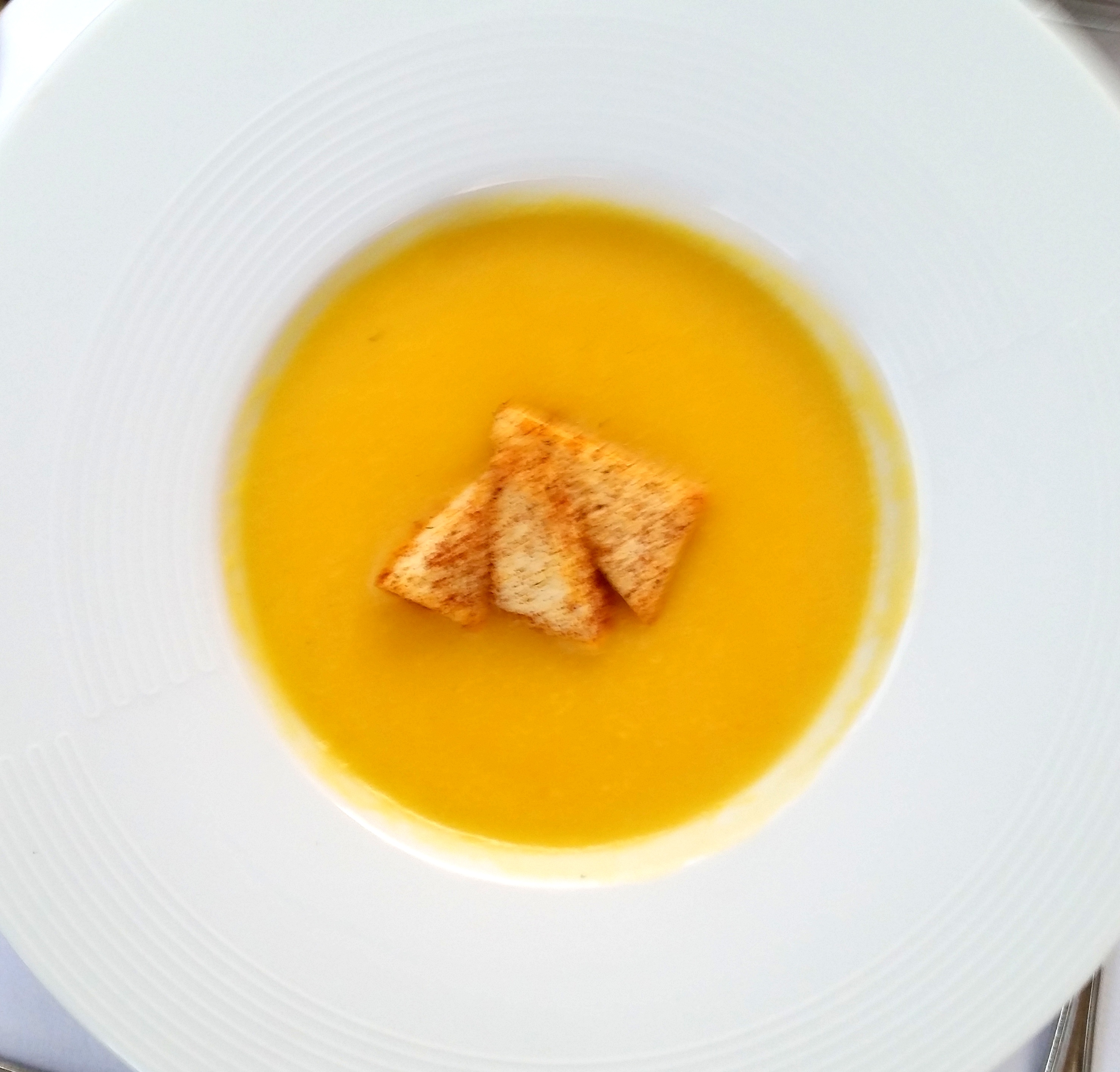 Potato cream soup at Salini by placescases.com
