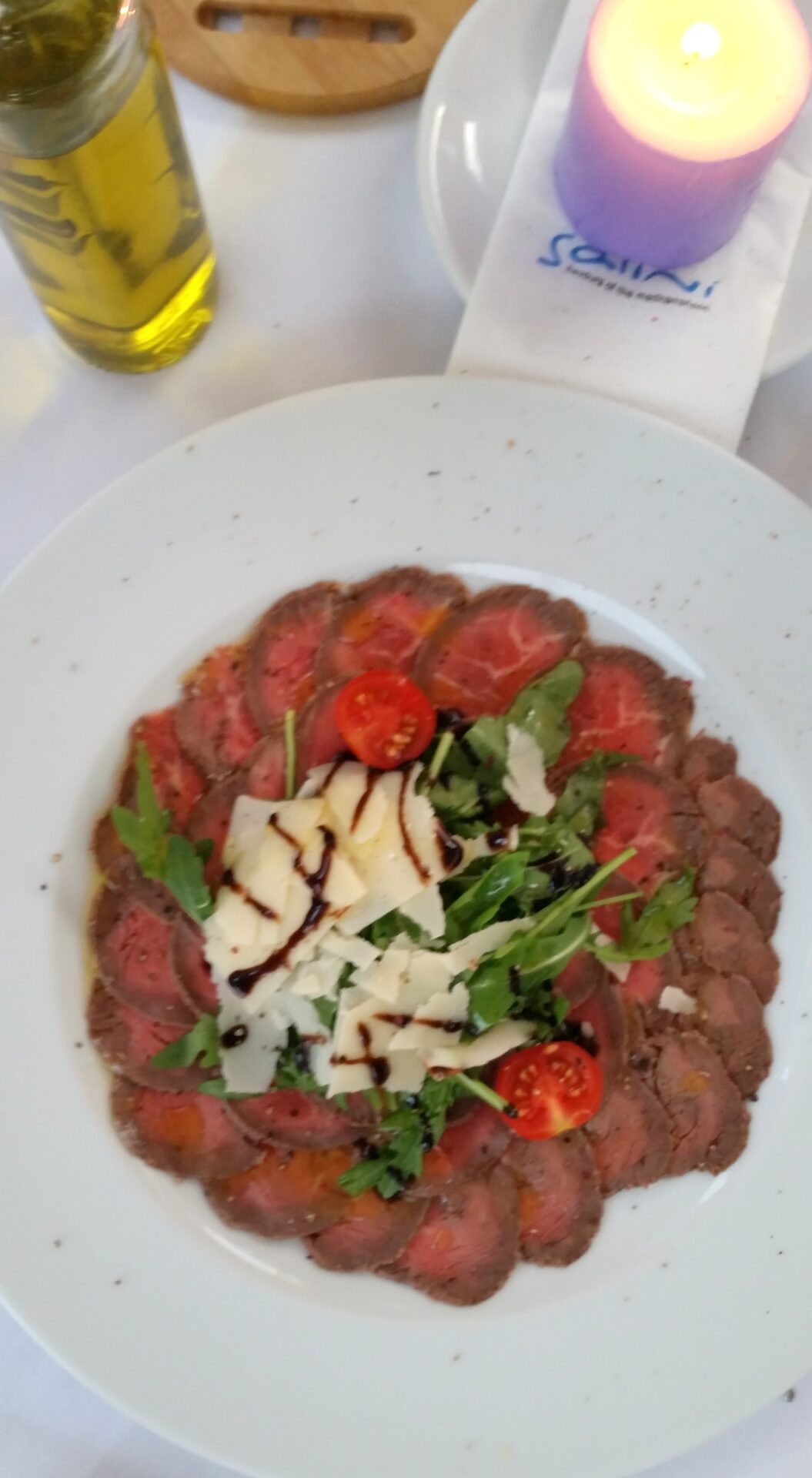 Veal carpacio at Salini by placescases.com