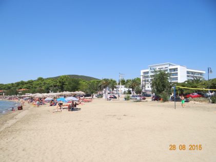 View to Cronwell Sermilia from Psakoudia beach by placescases.com