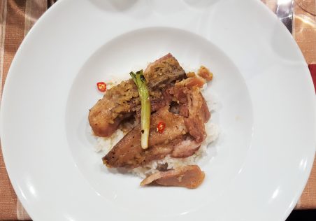 Main course at Ann's show at ShowHow by placescases.com