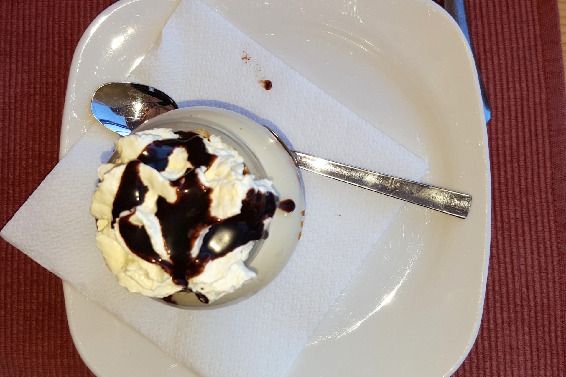 Tiramisu in a vase at Rifugio La Roda by placescases